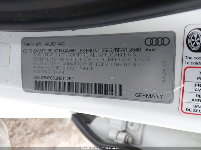 2016 AUDI A6 WAUCFAFC6GN014269 Photo 8