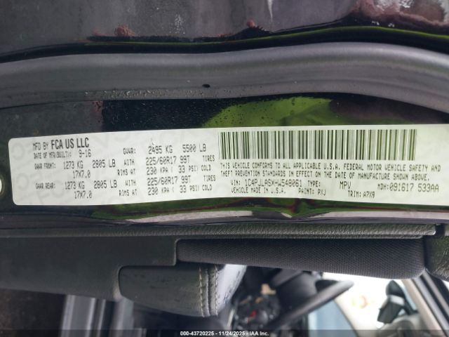 2017 JEEP CHEROKEE 1C4PJLASXHW548061 Photo 8