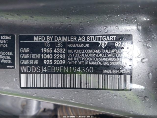 2015 MERCEDES-BENZ CLA 250 WDDSJ4EB9FN194360 Photo 8