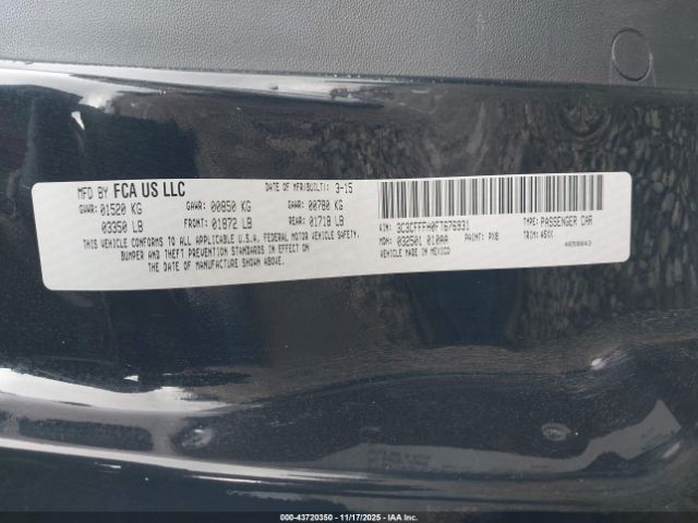 2015 FIAT 500 3C3CFFFH0FT676931 Photo 8