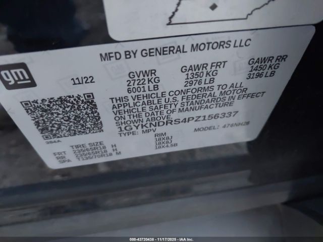 2023 CADILLAC XT5 1GYKNDRS4PZ156337 Photo 8