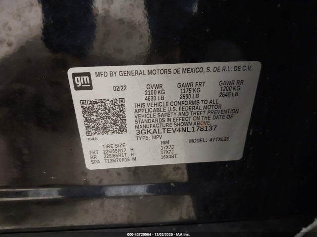GMC Terrain Awd Sle 2022 3GKALTEV4NL178137 Image 9