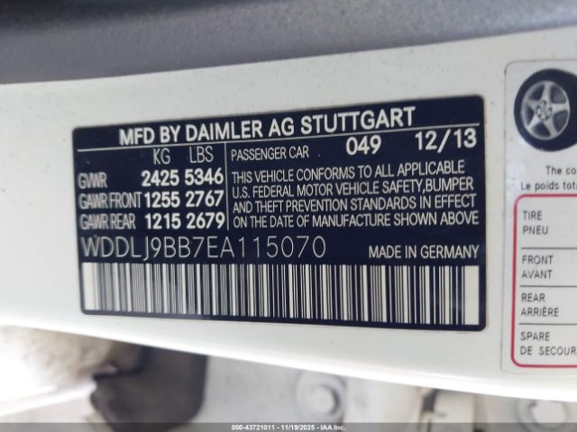 2014 MERCEDES-BENZ CLS 550 WDDLJ9BB7EA115070 Photo 8