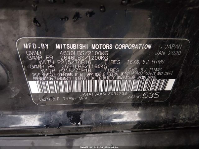 2020 MITSUBISHI ECLIPSE CROSS JA4AT3AA5LZ034238 Photo 8