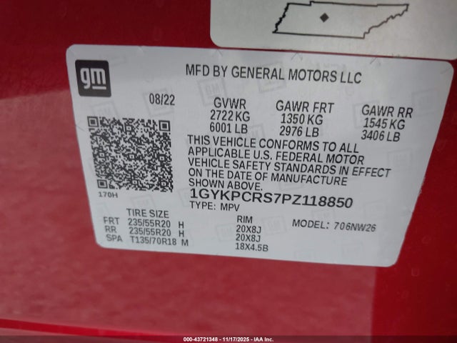 2023 CADILLAC XT6 1GYKPCRS7PZ118850 Photo 8