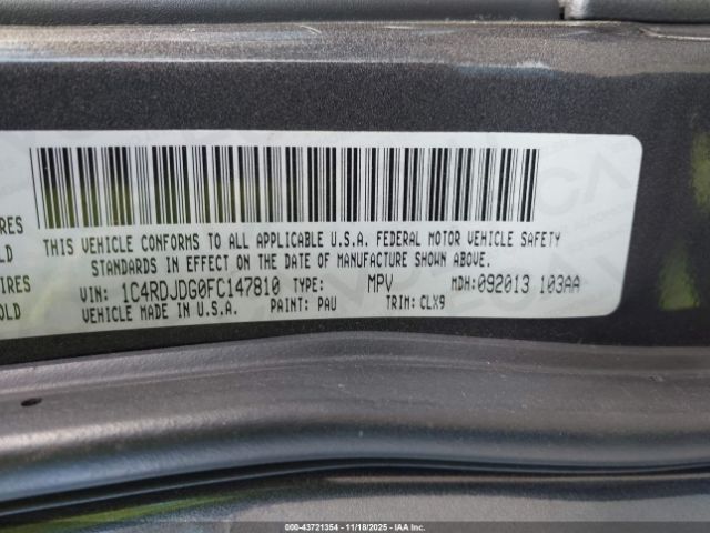 2016 DODGE DURANGO 1C4SDJCT6GC468316 Photo 8