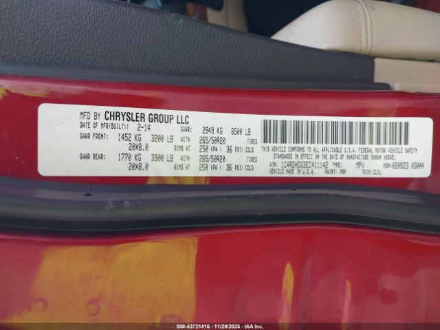 2014 DODGE DURANGO 1C4RDHDG3EC411142 Photo 8