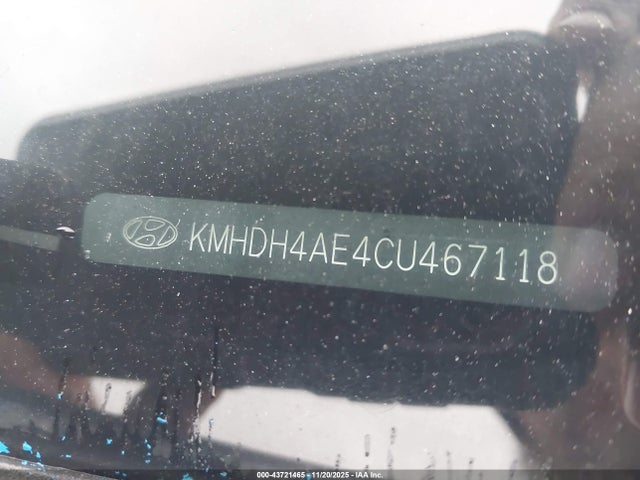 2012 Hyundai Elantra Gls (ulsan Plant) მანქანა იყიდება აუქციონზე, vin: KMHDH4AE4CU467118, აუქციონის ნომერი: 43721465