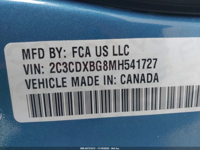 2021 DODGE CHARGER 2C3CDXBG8MH541727 Photo 8