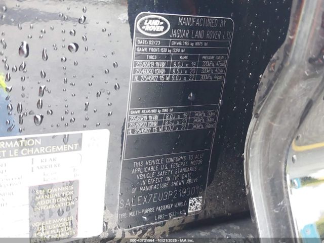 2023 LAND ROVER DEFENDER SALEX7EU3P2193015 Photo 8