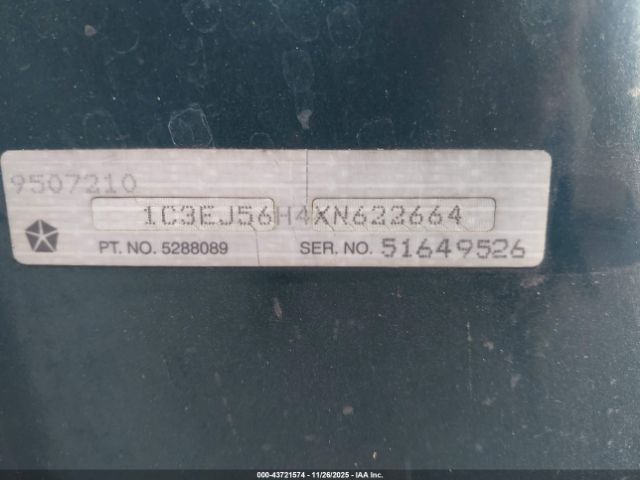 1999 CHRYSLER CIRRUS 1C3EJ56H4XN622664 Photo 8