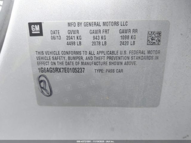 2014 CADILLAC ATS 1G6AG5RX7E0105237 Photo 8