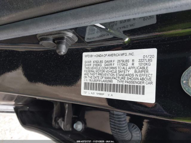 2020 ACURA TLX 19UUB3F81LA002995 Photo 8