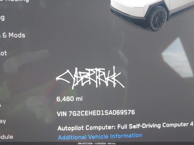 2025 TESLA CYBERTRUCK 7G2CEHED1SA069576 Photo 6