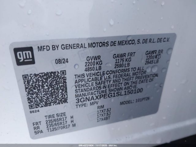 2025 CHEVROLET EQUINOX 3GNAXPEG1SL150100 Photo 8