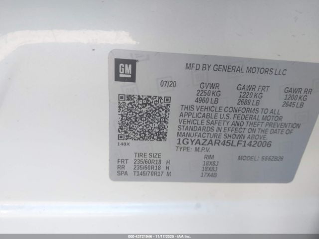 2020 CADILLAC XT4 1GYAZAR45LF142006 Photo 8