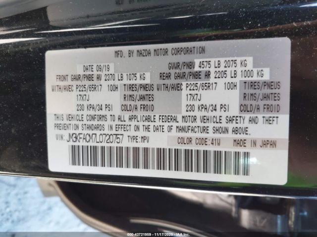 2020 MAZDA CX-5 JM3KFACM7L0720757 Photo 8