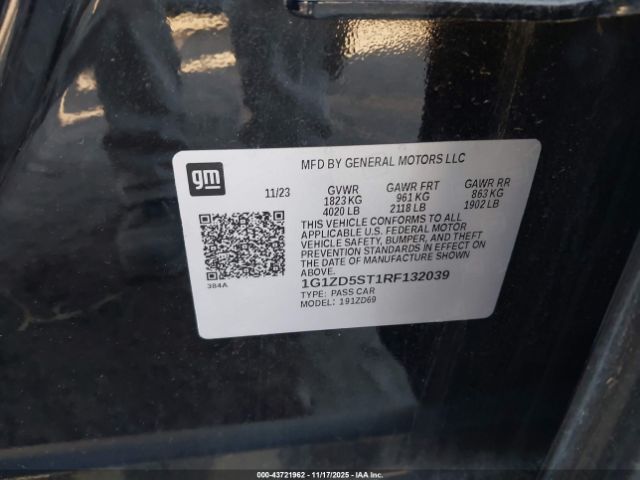 2024 CHEVROLET MALIBU 1G1ZD5ST1RF132039 Photo 8