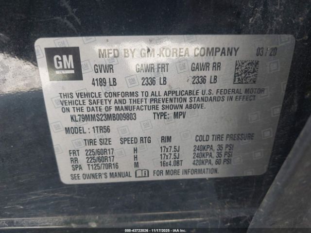 2021 CHEVROLET TRAILBLAZER KL79MMS23MB009803 Photo 8