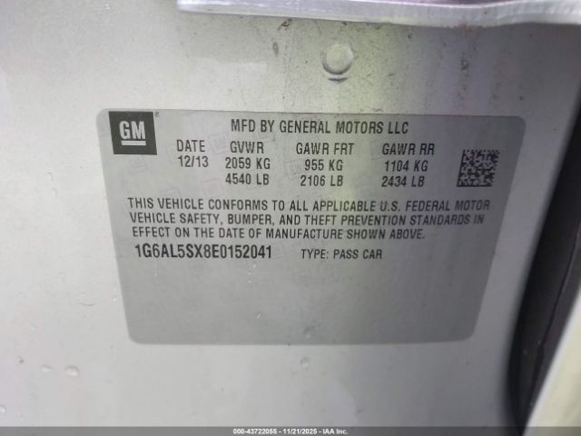 2014 CADILLAC ATS 1G6AL5SX8E0152041 Photo 8