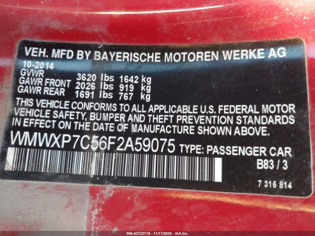 2015 MINI HARDTOP WMWXP7C56F2A59075 Photo 8