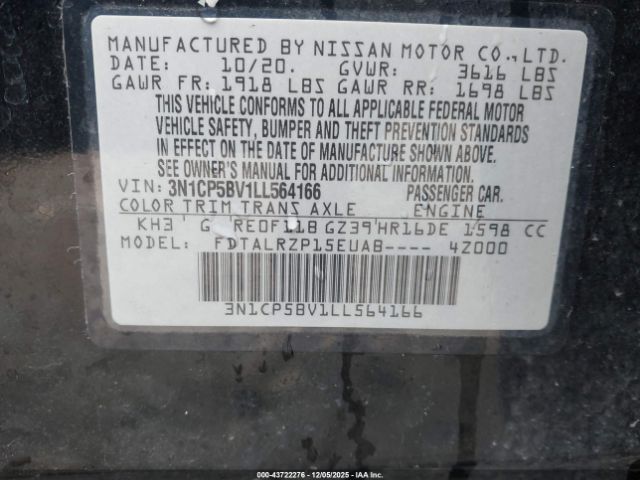 2020 NISSAN KICKS 3N1CP5BV1LL564166 Photo 8
