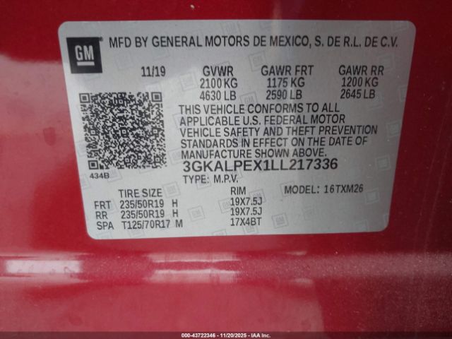 2020 GMC TERRAIN 3GKALPEX1LL217336 Photo 8