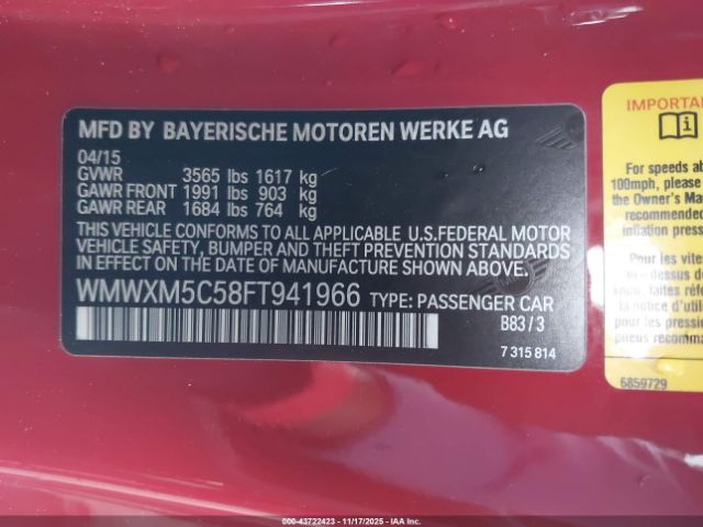 2015 MINI HARDTOP WMWXM5C58FT941966 Photo 8