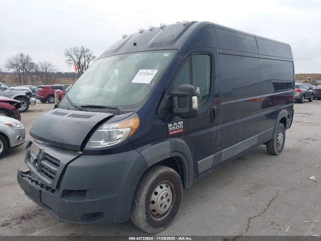 2018 Ram Promaster 3500 High Roof 159 Wb მანქანა იყიდება აუქციონზე, vin: 3C6URVHGXJE111743, აუქციონის ნომერი: 43722624