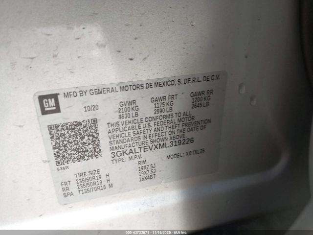 2021 GMC TERRAIN 3GKALTEVXML319226 Photo 8