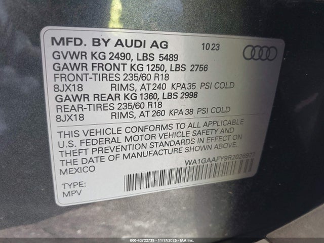 2024 AUDI Q5 WA1GAAFY9R2026977 Photo 8