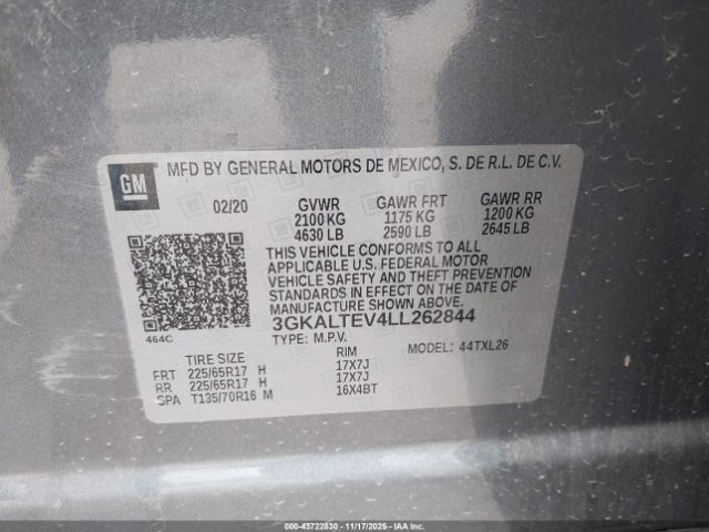 2020 GMC TERRAIN 3GKALTEV4LL262844 Photo 8