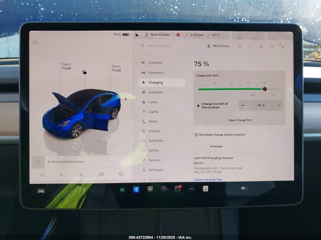 Aukcja sprzedaży 2022 Tesla Model Y Long Range Dual Motor All-wheel Drive, vin: 7SAYGAEE4NF428691, numer aukcji: 43722904