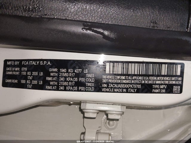 2019 JEEP RENEGADE ZACNJABBXKPK79765 Photo 8