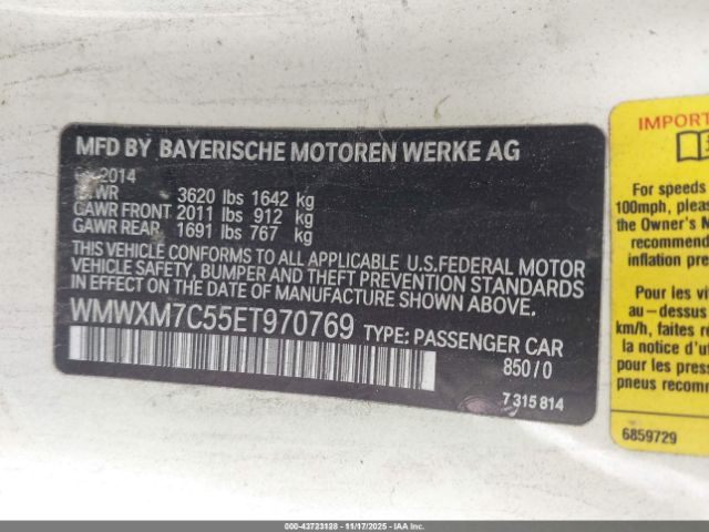 2014 MINI HARDTOP WMWXM7C55ET970769 Photo 8