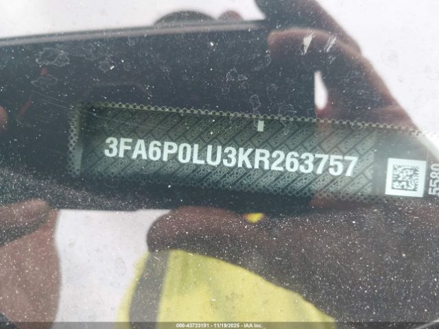 2019 FORD FUSION HYBRID 3FA6P0LU3KR263757 Photo 8