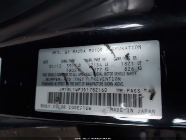 2013 MAZDA MAZDA3 JM1BL1WP3D1782160 Photo 8