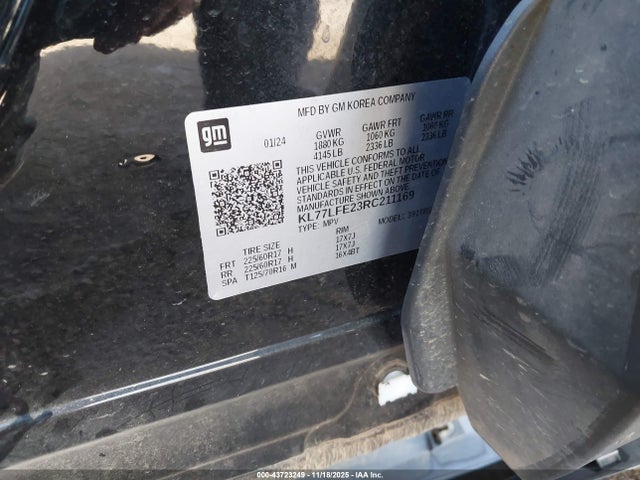 Chevrolet Trax Fwd Sp 2024 KL77LFE23RC211169 Image 9