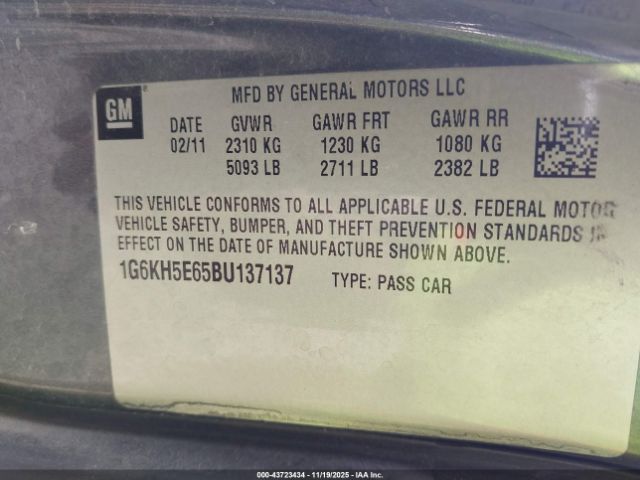 2011 CADILLAC DTS 1G6KH5E65BU137137 Photo 8