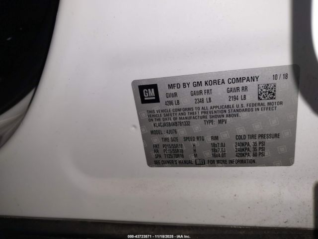 2019 BUICK ENCORE KL4CJASB4KB781332 Photo 8