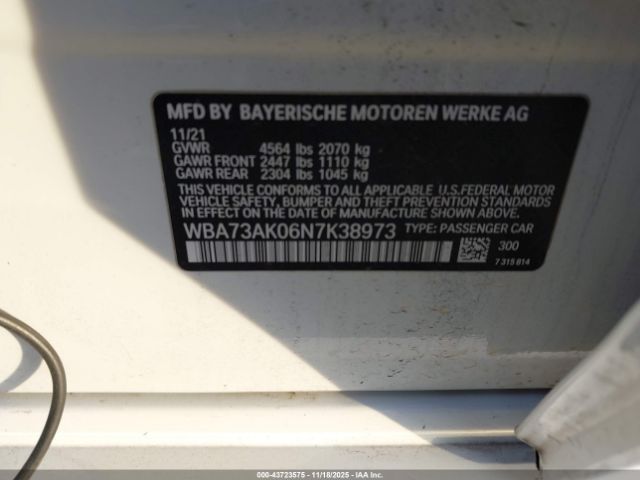 2022 BMW 228 GRAN COUPE WBA73AK06N7K38973 Photo 8