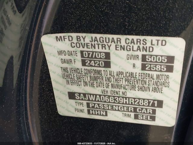 2009 JAGUAR XF SAJWA06B39HR28871 Photo 8