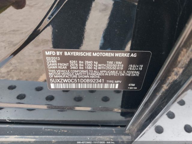 2013 BMW X5 5UXZW0C51D0B92341 Photo 8