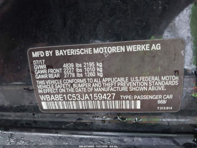 2018 BMW 330E WBA8E1C53JA159427 Photo 8