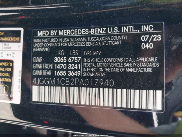 2023 MERCEDES-BENZ EQE 350 SUV 4JGGM1CB2PA017940 Photo 8