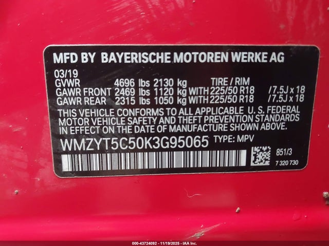 2019 MINI COUNTRYMAN WMZYT5C50K3G95065 Photo 8