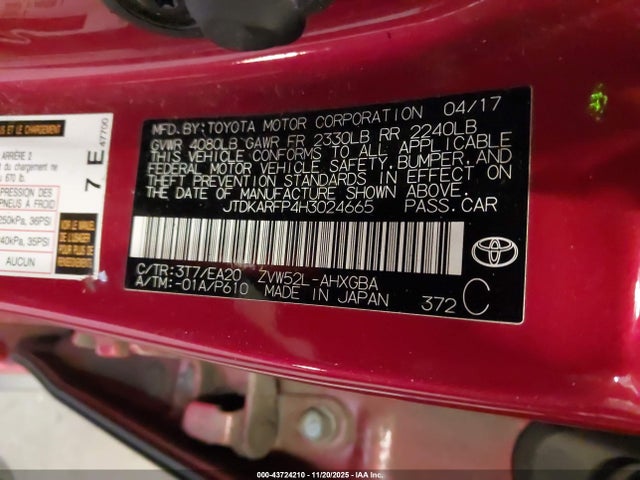Toyota Prius Prime Advanced 2017 JTDKARFP4H3024665 Image 9