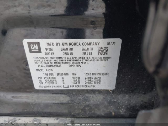 2021 BUICK ENCORE KL4CJESB4MB335613 Photo 8