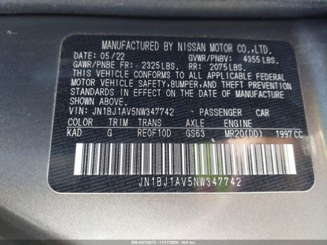 2022 NISSAN ROGUE SPORT JN1BJ1AV5NW347742 Photo 8