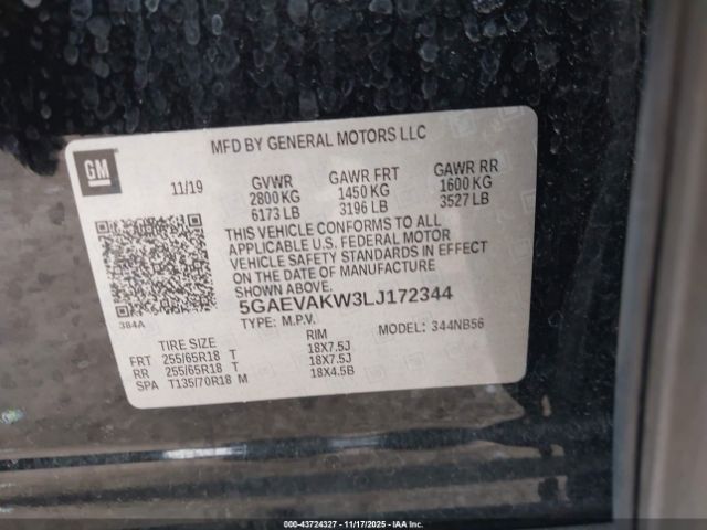 2020 BUICK ENCLAVE 5GAEVAKW3LJ172344 Photo 8